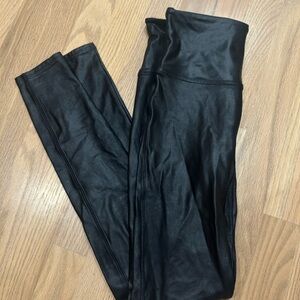 Spanx Black Faux Leather Leggings